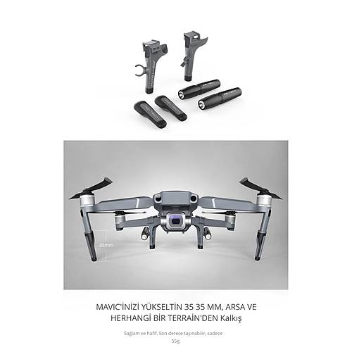 DJI  PGYTECH Landing Gear Extensions LED Headlamp Set (Mavic 2 iin)