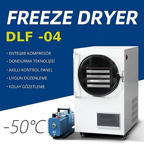 Dalle DLF-04 Y�ksek Teknolojili Freeze Dry Dondurarak Kurutma F�r�n�