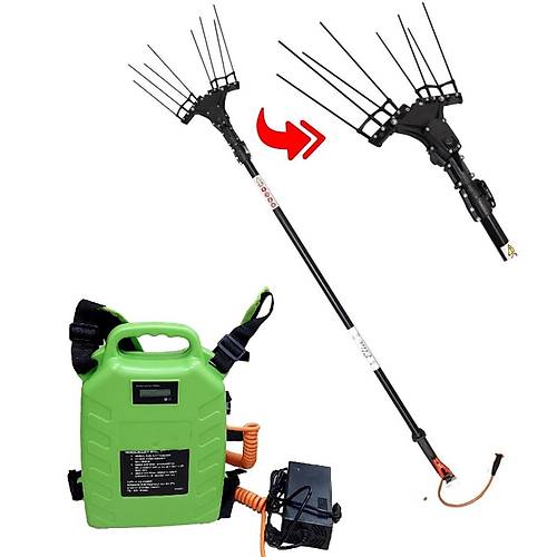 Pars Olive S�rt Ak�l� Zeytin Silkeleme Hasat Makinas� 33 Volt