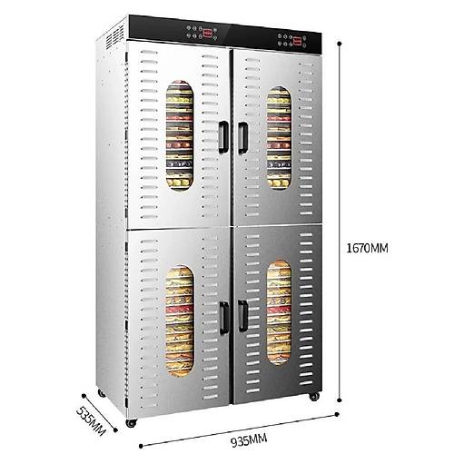 Dalle LT-023 G�da ve Meyve Kurutma Makinesi 80 Tepsili + Elektrikli Dilimleme