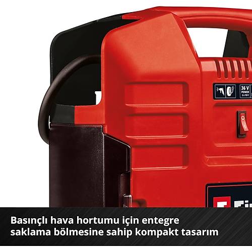 Einhell TE-AC 36/8 Li OF Set Ak�l� Kompres�r - �anta tipi 18V 2x2.5AH