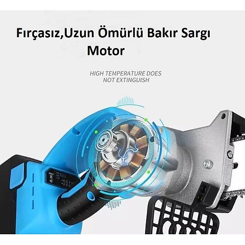 Garden Pro GP201 Lityum Ak�l� Budama Testeresi 21 V-2 Ak�l�