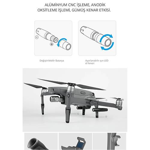 DJI  PGYTECH Landing Gear Extensions LED Headlamp Set (Mavic 2 iin)