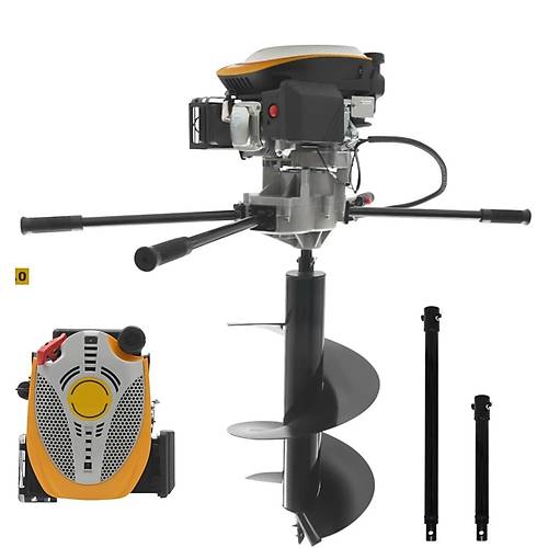 Gardenpro 225cc Toprak Burgu Makinas� 9 Hp 300 mm