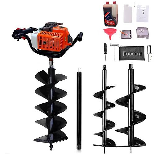 Gardenpro GP630 �ift Helezonlu Toprak Burgu Makinas� Seti 3.1 Hp