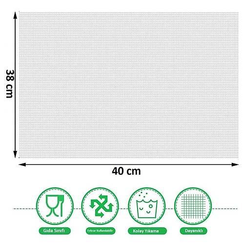 Dalle Silikon Yap��maz Kurutma �rt�s� 5 Adet (BPA/PTFE ��ermez) 40x38 cm