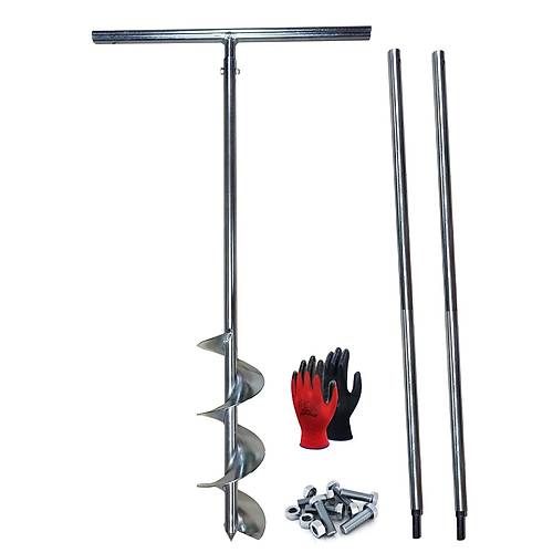 Galvaniz Toprak Delme Sondaj Burgusu ap 15 cm Boy 3 mt