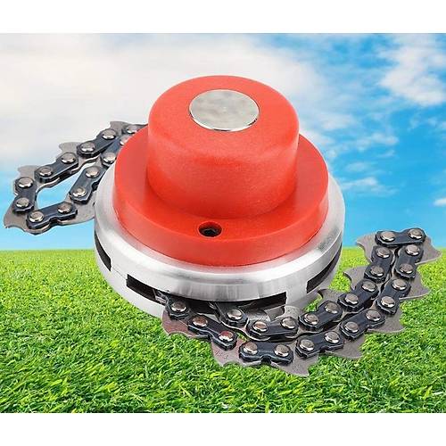 Motorlu T�rpan Uyumlu Zincirli Ot Kesici Ba�l�k