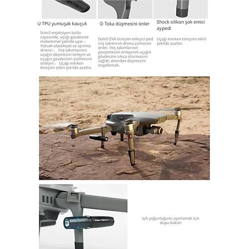 DJI  PGYTECH Landing Gear Extensions LED Headlamp Set (Mavic 2 iin)