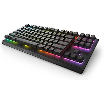 Alienware AW420K Tenkeyless RGB CHERRY MX Red Switch ngilizce Mekanik Kablolu Gaming Klavye Siyah 545-BBDY