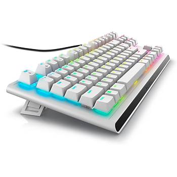 Alienware AW420K Tenkeyless RGB CHERRY MX Red Switch ngilizce Mekanik Kablolu Gaming Klavye Beyaz 545-BBFM