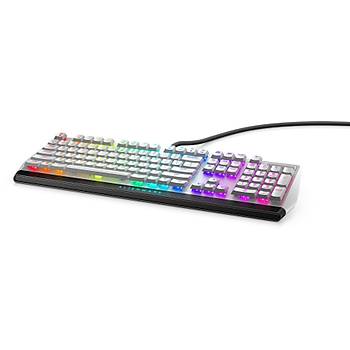 Alienware AW510K RGB CHERRY MX Low Profile Red ngilizce Mekanik Kablolu Gaming Klavye Beyaz 545-BBCH