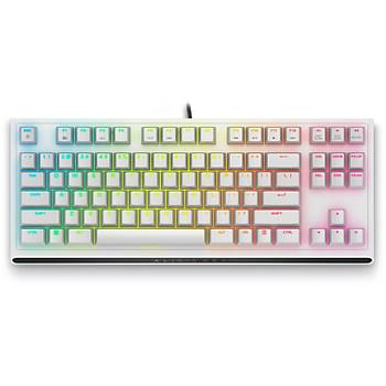 Alienware AW420K Tenkeyless RGB CHERRY MX Red Switch ngilizce Mekanik Kablolu Gaming Klavye Beyaz 545-BBFM
