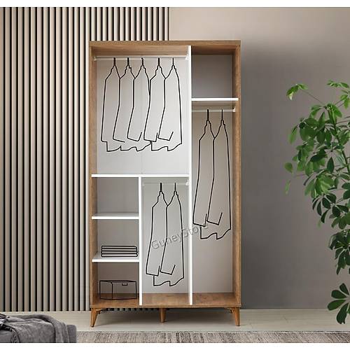 Seronay Lorin 3 Kapakl� Atlantik �am-Beyaz Gard�rop