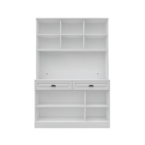 Seronay Lunera Kahve K��esi - 140 cm MDF Mutfak Dolab� - LED Ayd�nlatmal�