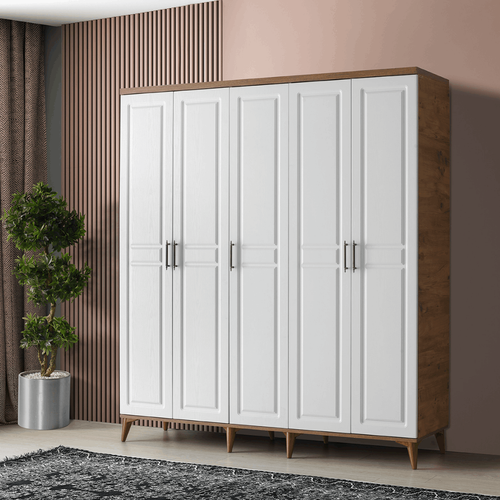 Seronay Lorin 5 Kapakl� Atlantik �am-Beyaz Gard�rop