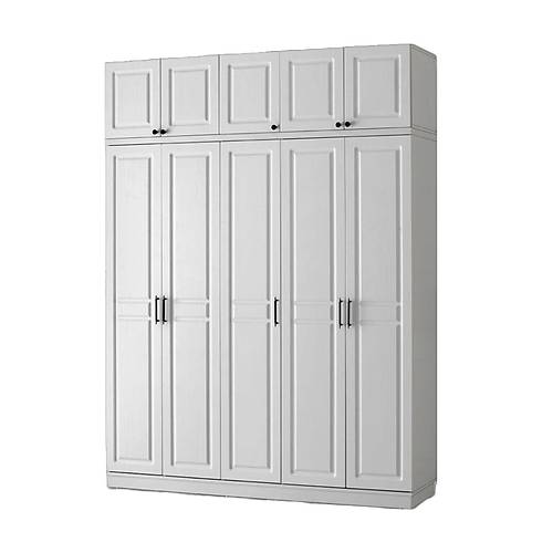 Seronay Lorin 5 Kapakl� Y�kl�kl� Beyaz Gard�rop