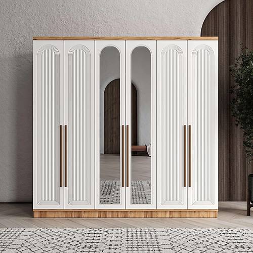 Seronay Rosela 6 Kapakl� Aynal� Gard�rop