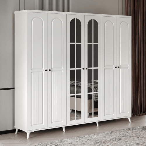 Seronay Larus 6 Kapakl� Aynal� Gard�rop