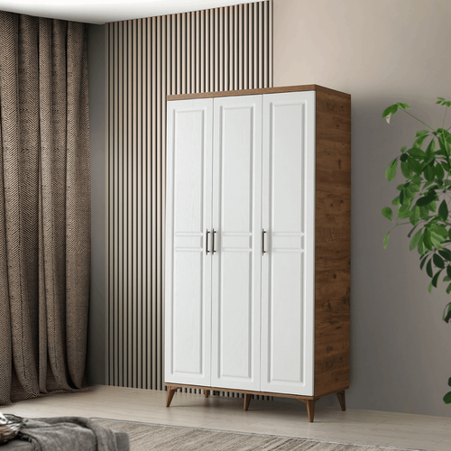 Seronay Lorin 3 Kapakl� Atlantik �am-Beyaz Gard�rop