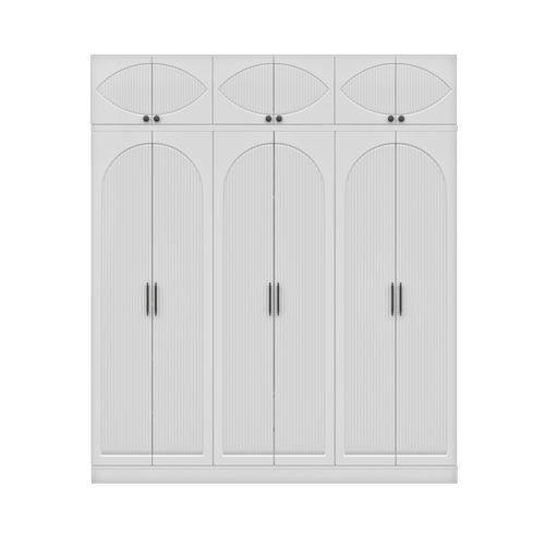 Seronay Neris 6 Kapakl� Y�kl�kl� Beyaz Gard�rop