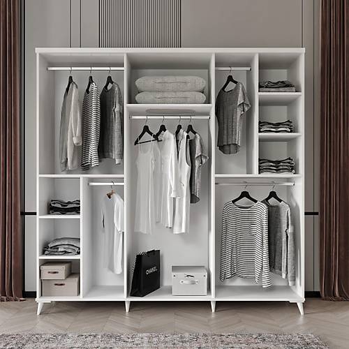 Seronay Larus 6 Kapakl� Aynal� Gard�rop