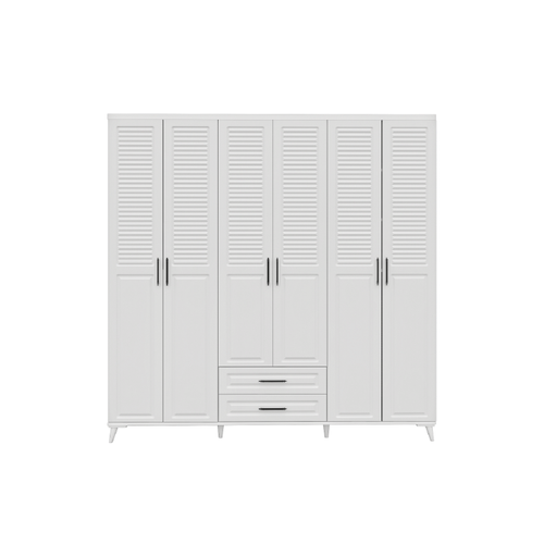 Seronay Valen 6 Kapakl� �ekmeceli Beyaz Gard�rop