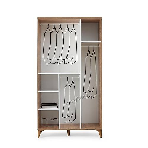 Seronay Lavin 3 Kapakl� Atlantik �am-Beyaz Gard�rop