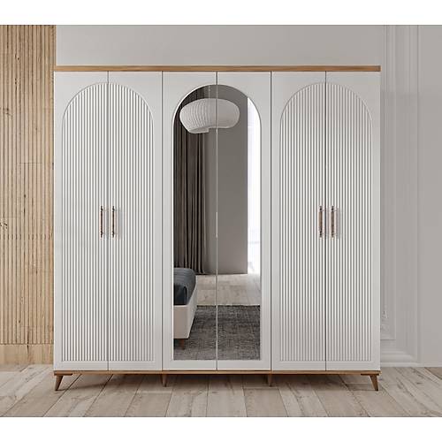 Seronay Nevora 6 Kapakl� Aynal� Gard�rop