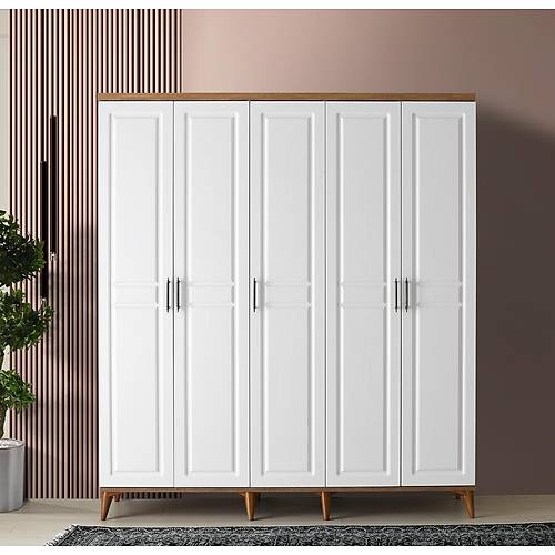 Seronay Lorin 5 Kapakl� Atlantik �am-Beyaz Gard�rop