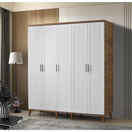 Seronay Lavin 5 Kapakl� Atlantik �am-Beyaz Beyaz Gard�rop