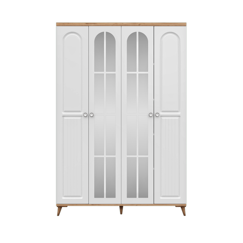 Seronay Mora 4 Kapakl� Aynal� Gard�rop