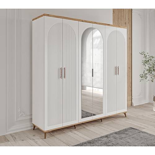 Seronay Nevora 6 Kapakl� Aynal� Gard�rop