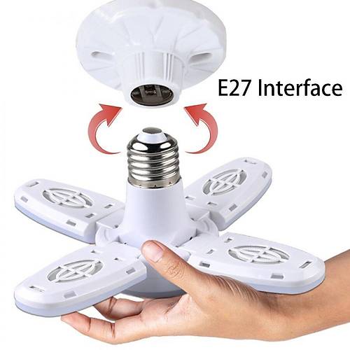 Pervane Led Ampul 20w 4 Kollu Beyaz ışık E27 Duy Tipi