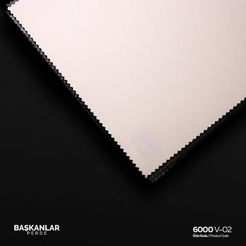 6000 V-02 Mat Polyester Stor Perde