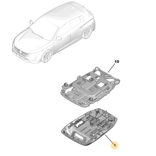 ORIJINAL TAVAN KONSOLU 308 P5    98395695ZD