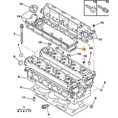 ORIJINAL 2.0 SUBAP KAPAK CONTASI EW10J4 CONTA EMME TARAF   0249A4