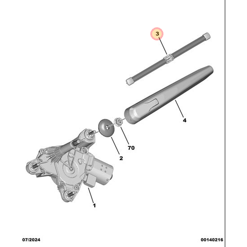Orijinal Silecek F�r�as�   Peugeot - 5008 P74 GT  9855166180