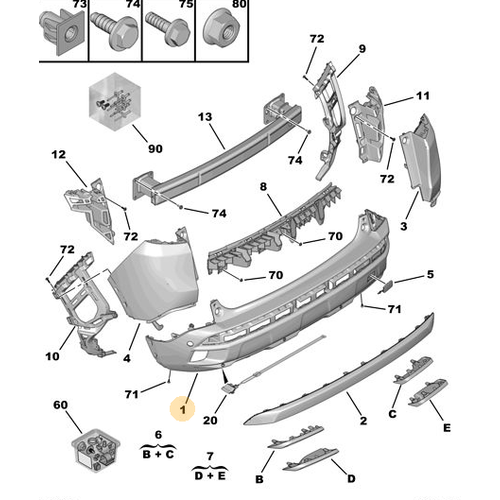 Orijinal 3008 Arka Tampon P84E Makyajl Kasa   1636403680