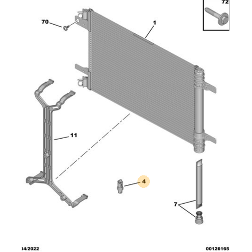 Orijinal DS4 Klima Basn Sensr   9833078680