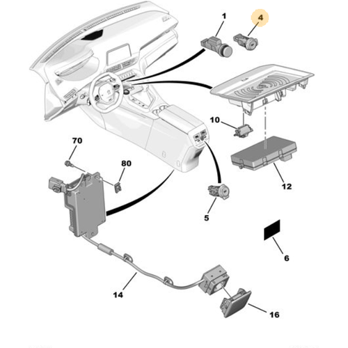 Orijinal   12V akmaklk  3008 P84E  5008 P87E  98018509ZD