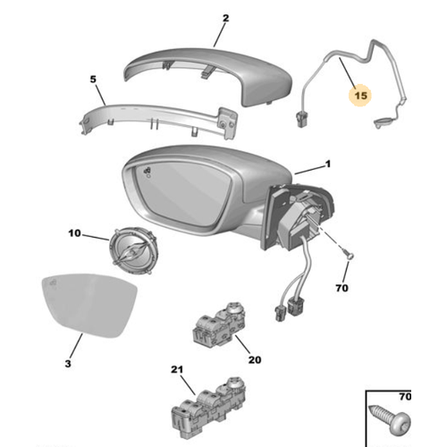 Orijinal D Scaklk Sensr DS4 208  308 T7 T9   408  3008 T84  5008 T87  2008 A94F  508 R8  Rifter K9  207 6445F9