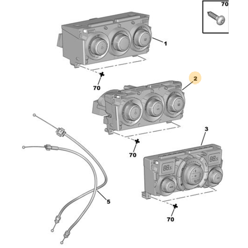 Orijinal Klima Kumandas 308 T7  6452G1