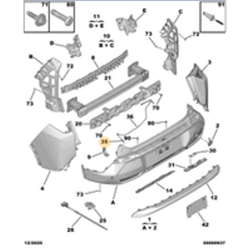 Orijinal Kamera Y�kama Hortumu 308 P5/408/5008 (P74) GT/3008 (P64)   9835809980