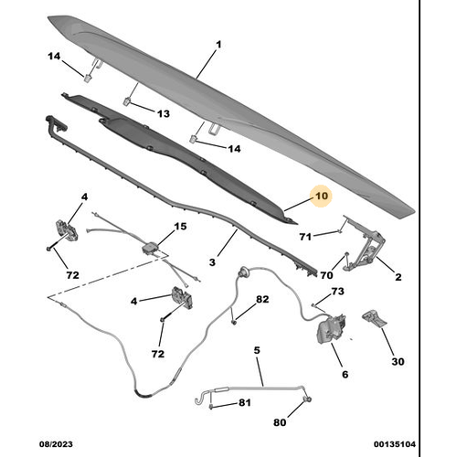 Orijinal Kaput Ses Kesici   Peugeot - 5008 P74 GT  9841606080