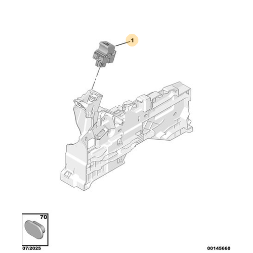 Orijinal El Freni Kumandas� 208 308 P5 408 3008 P84E 5008 P87E  2008  P24E  508 R8 98105935VV