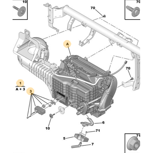 Orijinal 5008 Evaporatr Kutusu T87  6480K9