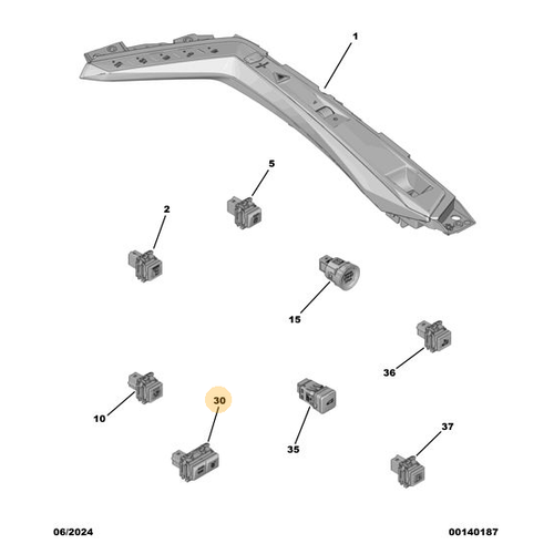 Orijinal SOS Yard�m Butonu  Peugeot - 5008 P74 GT 98491267ZD