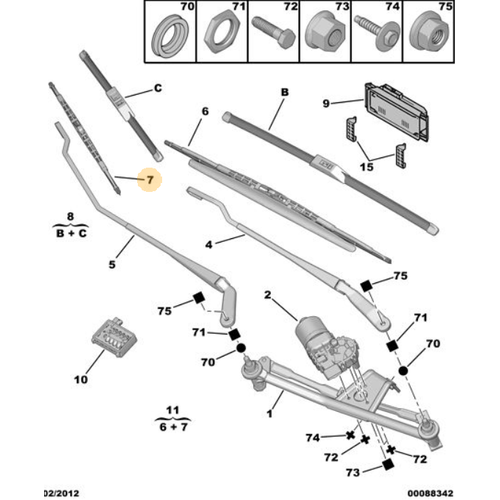 Orijinal 206 n Cam Silecei Sa   6423H0