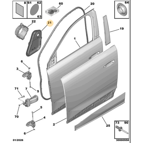 Orijinal Sa� �n Kap� �zolat�r   Peugeot - 5008 P74 GT   9839765080